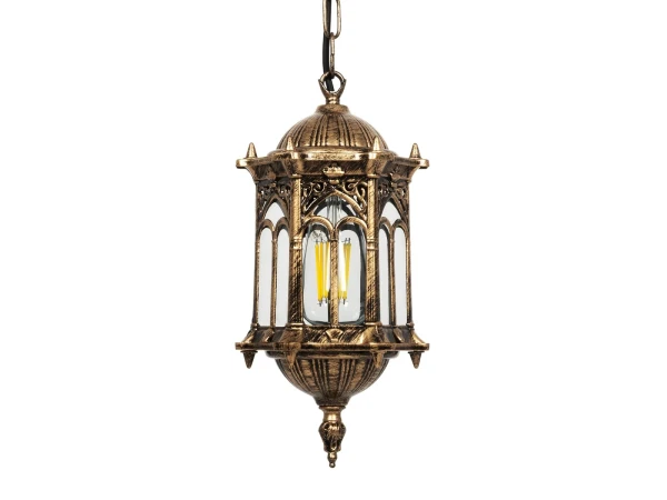 GLOBOSTAR® DARCY 00656 Vintage Κρεμαστό Φωτιστικό Οροφής με Ντουί 1 x E27 AC 220-240V IP20 - Μπρούτζινο - Μ15.5 x Π15.5 x Υ32.5cm GLOBOSTAR® DARCY 00656 Vintage Κρεμαστό Φωτιστικό Οροφής με Ντουί 1 x E27 AC 220-240V IP20 - Μπρούτζινο - Μ15.5 x Π15.5 x Υ32.5cm
