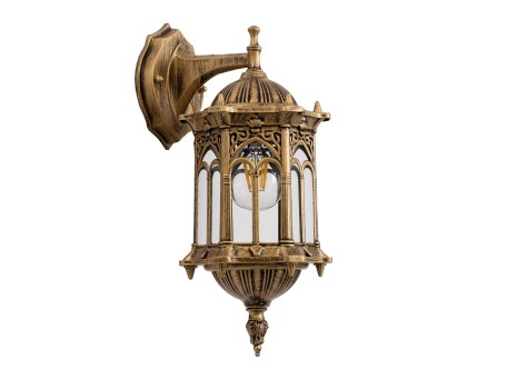 GLOBOSTAR® DARCY 00658 Vintage Φωτιστικό Τοίχου - Απλίκα με Ντουί 1 x E27 AC 220-240V IP20 - Μπρούτζινο Εφέ Σκουριάς - Μ15.5 x Π15.5 x Υ34.5cm