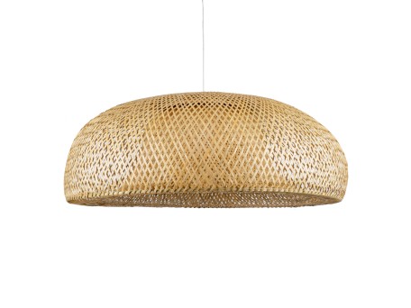 GLOBOSTAR® SAN TROPEZ 00673 Boho Κρεμαστό Φωτιστικό Οροφής με Ντουί 1 x E27 AC 220-240V IP20 - Μπεζ - Μ100 x Π100 x Y35cm