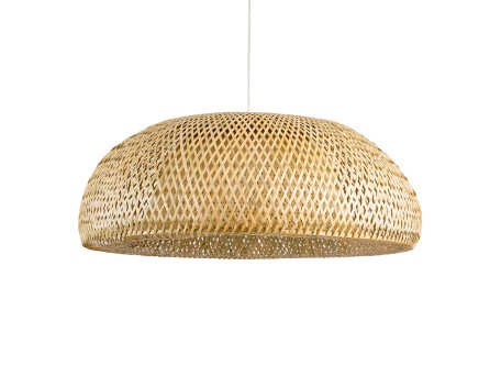 GLOBOSTAR® SAN TROPEZ 00674 Boho Κρεμαστό Φωτιστικό Οροφής με Ντουί 1 x E27 AC 220-240V IP20 - Μπεζ - Μ80 x Π80 x Y28cm