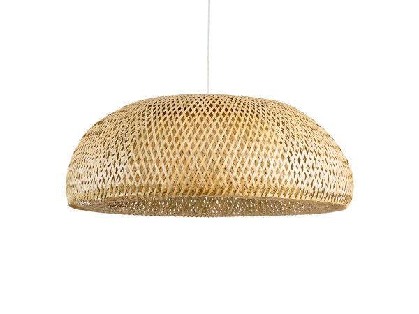 GLOBOSTAR® SAN TROPEZ 00674 Boho Κρεμαστό Φωτιστικό Οροφής με Ντουί 1 x E27 AC 220-240V IP20 - Μπεζ - Μ80 x Π80 x Y28cm