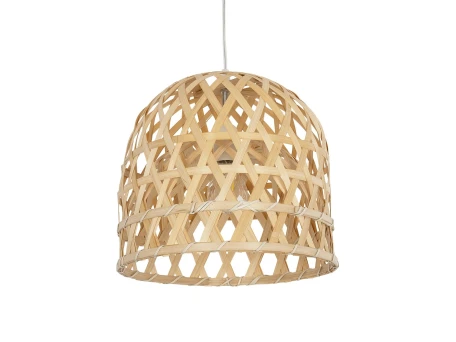 GLOBOSTAR® MANGEA 00715 Boho Κρεμαστό Φωτιστικό Οροφής με Ντουί 1 x E27 AC 220-240V IP20 - Μπεζ - Μ35 x Π35 x Υ22cm