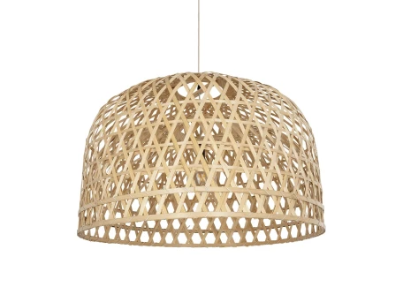 GLOBOSTAR® MANGEA 00717 Boho Κρεμαστό Φωτιστικό Οροφής με Ντουί 1 x E27 AC 220-240V IP20 - Μπεζ - Μ100 x Π100 x Υ59cm