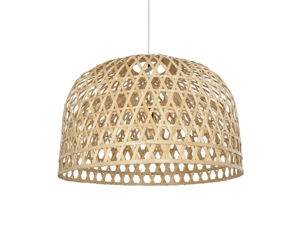 GLOBOSTAR® MANGEA 00717 Boho Κρεμαστό Φωτιστικό Οροφής με Ντουί 1 x E27 AC 220-240V IP20 - Μπεζ - Μ100 x Π100 x Υ66cm