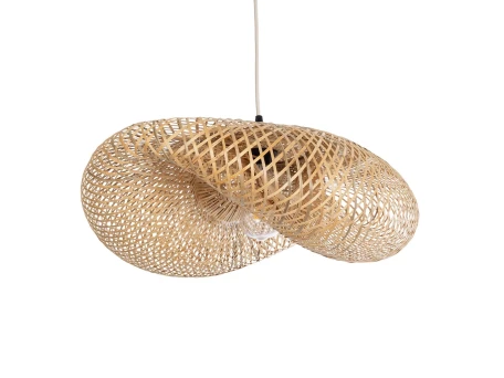 GLOBOSTAR® MEXICO 00719 Boho Κρεμαστό Φωτιστικό Οροφής με Ντουί 1 x E27 AC 220-240V IP20 - Μπεζ - Μ65 x Π46 x Υ30cm