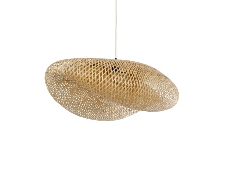 GLOBOSTAR® MEXICO 00720 Boho Κρεμαστό Φωτιστικό Οροφής με Ντουί 1 x E27 AC 220-240V IP20 - Μπεζ - Μ85 x Π55 x Υ36cm