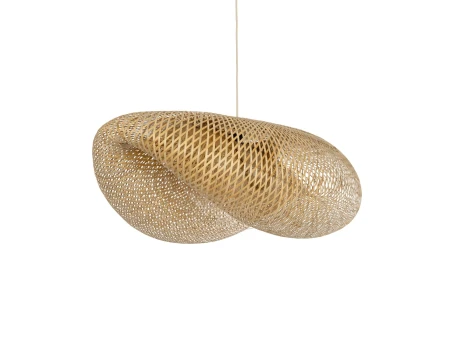GLOBOSTAR® MEXICO 00721 Boho Κρεμαστό Φωτιστικό Οροφής με Ντουί 1 x E27 AC 220-240V IP20 - Μπεζ - Μ100 x Π80 x Υ35cm