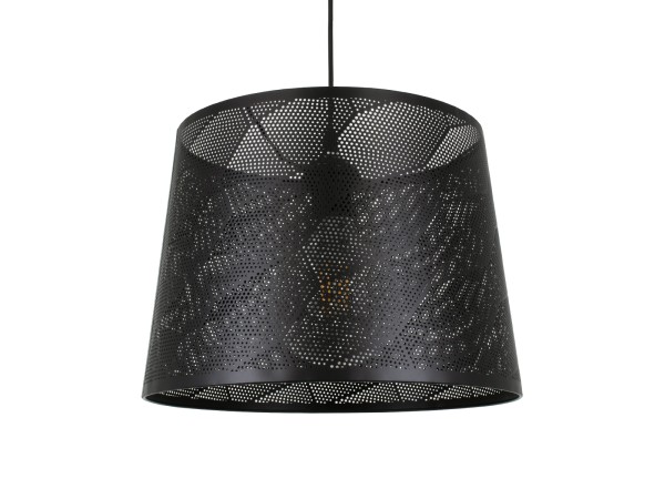 GLOBOSTAR® SPARKLE 00733 Μοντέρνο Κρεμαστό Φωτιστικό Οροφής με Ντουί 1 x E27 AC 220-240V IP20 - Μαύρο - Μ35 x Π35 x Υ26cm