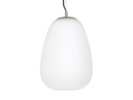 GLOBOSTAR® FREYA 00745 Μοντέρνο Κρεμαστό Φωτιστικό Οροφής με Ντουί 1 x E27 AC 220-240V IP20 - Λευκό & Ασημί - Μ24 x Π24 x Υ35cm
