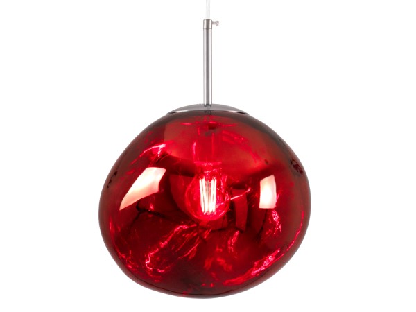 GLOBOSTAR® DIXAR 00762 Μοντέρνο Κρεμαστό Φωτιστικό Οροφής με Ντουί 1 x E27 AC 220-240V IP20 - Κόκκινο & Ασημί - Μ28 x Π28 x Υ40cm GLOBOSTAR® DIXAR 00762 Μοντέρνο Κρεμαστό Φωτιστικό Οροφής με Ντουί 1 x E27 AC 220-240V IP20 - Κόκκινο & Ασημί - Μ28 x Π28 x Υ40cm