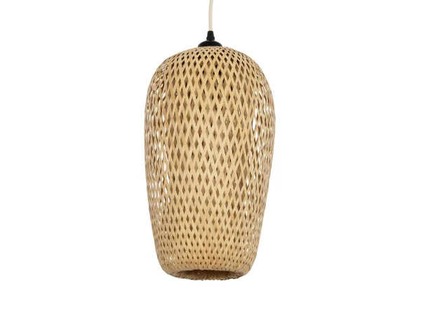 GLOBOSTAR® SAN TROPEZ 00764 Boho Κρεμαστό Φωτιστικό Οροφής με Ντουί 1 x E27 AC 220-240V IP20 - Μπεζ - Μ23 x Π23 x Υ42cm