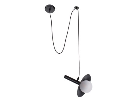 GLOBOSTAR® CELEST 00789 Μοντέρνο Κρεμαστό Φωτιστικό Οροφής με Ντουί 1 x G9 AC 220-240V IP20 - Μαύρο & Λευκό - Μ20 x Π20 x Υ26.5cm