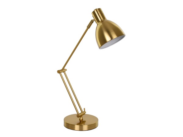 GLOBOSTAR® ZETO 00836 Μοντέρνο Επιτραπέζιο Φωτιστικό Πορτατίφ με Ντουί 1 x E27 AC 220-240V IP20 - Χρυσό - Μ17 x Π17 x Υ72cm