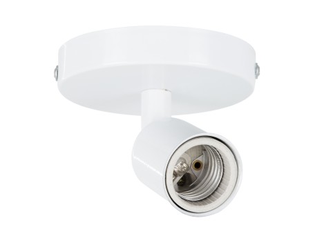 GLOBOSTAR® SARA 00842 Μοντέρνο Φωτιστικό Οροφής με Ντουί 1 x E27 AC 220-240V IP20 - Λευκό - Μ10 x Π10 x Υ10.3cm