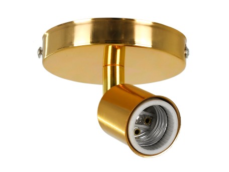 GLOBOSTAR® SARA 00845 Μοντέρνο Φωτιστικό Οροφής με Ντουί 1 x E27 AC 220-240V IP20 - Χρυσό - Μ10 x Π10 x Υ10.3cm