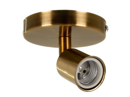 GLOBOSTAR® SARA 00846 Μοντέρνο Φωτιστικό Οροφής με Ντουί 1 x E27 AC 220-240V IP20 - Μπρούτζινο - Μ10 x Π10 x Υ10.3cm