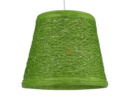 GLOBOSTAR® PLAYROOM 00864 Vintage Κρεμαστό Φωτιστικό Οροφής με Ντουί 1 x E27 AC 220-240V IP20 - Πράσινο - Μ32 x Π32 x Υ27cm