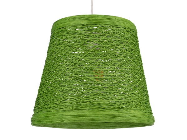 GLOBOSTAR® PLAYROOM 00864 Vintage Κρεμαστό Φωτιστικό Οροφής με Ντουί 1 x E27 AC 220-240V IP20 - Πράσινο - Μ32 x Π32 x Υ27cm