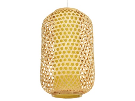 GLOBOSTAR® MAURITIUS 00900 Boho Κρεμαστό Φωτιστικό Οροφής με Ντουί 1 x E27 AC 220-240V IP20 - Μπεζ - Μ30 x Π30 x Υ50cm