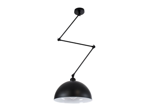 GLOBOSTAR® LOTUS 00939 Μοντέρνο Φωτιστικό Οροφής με Ντουί 1 x E27 AC 220-240V IP20 - Μαύρο - Μ30 x Π30 x Υ21cm