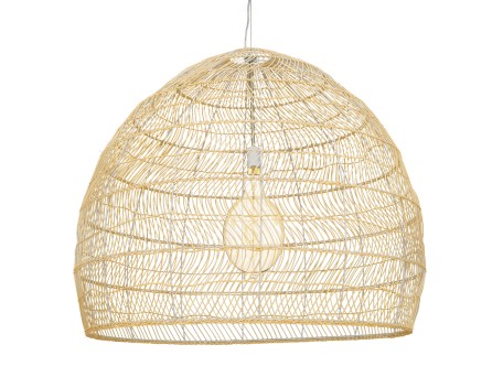 GLOBOSTAR® MALIBU 00974 Boho Κρεμαστό Φωτιστικό Οροφής με Ντουί 1 x E27 AC 220-240V IP20 - Μπεζ - Μ100 x Π100 x Y86cm