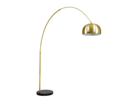 GLOBOSTAR® PRAGUE 00992 Μοντέρνο Επιδαπέδιο Φωτιστικό με Ντουί 1 x E27 AC 220-240V IP20 - Χρυσό Βούρτσας - Μ210 x Π45 x Υ220cm