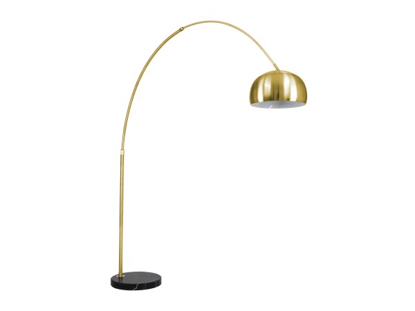 GLOBOSTAR® PRAGUE 00992 Μοντέρνο Επιδαπέδιο Φωτιστικό με Ντουί 1 x E27 AC 220-240V IP20 - Χρυσό Βούρτσας - Μ210 x Π45 x Υ220cm