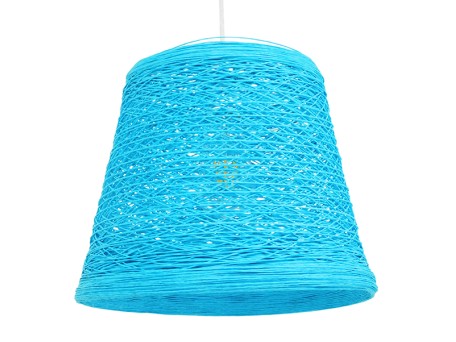 GLOBOSTAR® PLAYROOM 00995 Vintage Κρεμαστό Φωτιστικό Οροφής με Ντουί 1 x E27 AC 220-240V IP20 - Μπλε - Μ32 x Π32 x Υ27cm