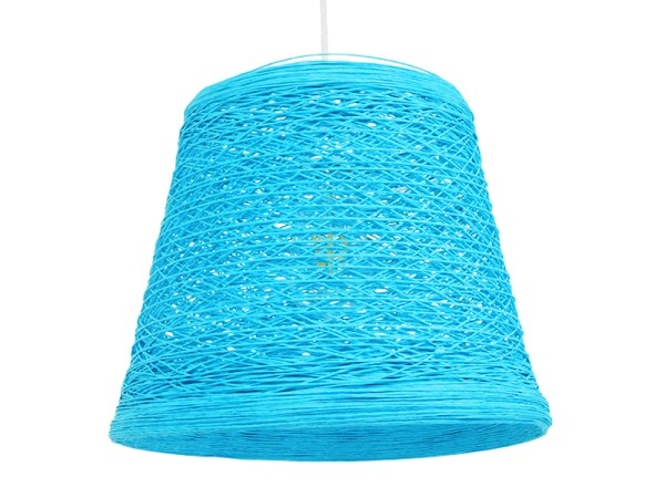 GLOBOSTAR® PLAYROOM 00995 Vintage Κρεμαστό Φωτιστικό Οροφής με Ντουί 1 x E27 AC 220-240V IP20 - Μπλε - Μ32 x Π32 x Υ27cm