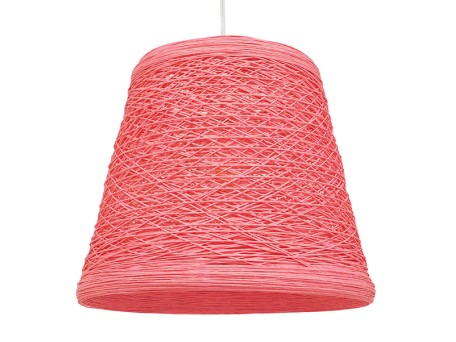 GLOBOSTAR® PLAYROOM 00996 Vintage Κρεμαστό Φωτιστικό Οροφής με Ντουί 1 x E27 AC 220-240V IP20 - Ροζ - Μ32 x Π32 x Υ27cm