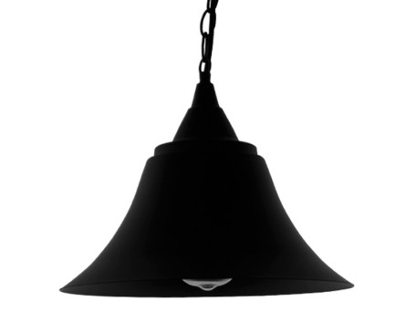 GLOBOSTAR® CLOCHER 01041 Vintage Κρεμαστό Φωτιστικό Οροφής με Ντουί 1 x E27 AC 220-240V IP20 - Μαύρο - Μ29 x Π29 x Υ34cm