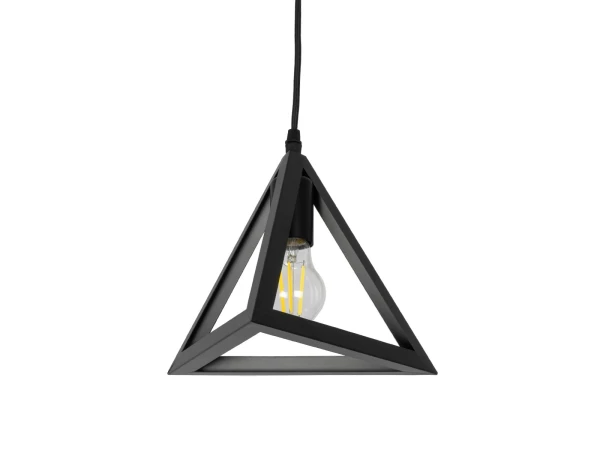 GLOBOSTAR® TRIANGLE 01063 Μοντέρνο Κρεμαστό Φωτιστικό Οροφής με Ντουί 1 x E27 AC 220-240V IP20 - Μαύρο - Μ25 x Π25 x Y21cm GLOBOSTAR® TRIANGLE 01063 Μοντέρνο Κρεμαστό Φωτιστικό Οροφής με Ντουί 1 x E27 AC 220-240V IP20 - Μαύρο - Μ25 x Π25 x Y21cm