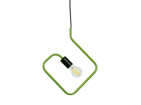 GLOBOSTAR® LIBBY 01096-1 Παιδικό Κρεμαστό Φωτιστικό Οροφής με Ντουί 1 x E27 AC 220-240V IP20 - Πράσινο & Μαύρο - Μ31 x Π4 x Υ37.5cm