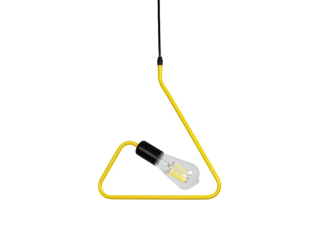 GLOBOSTAR® LIBBY 01097-1 Παιδικό Κρεμαστό Φωτιστικό Οροφής με Ντουί 1 x E27 AC 220-240V IP20 - Κίτρινο - Μ30 x Π4 x Υ32cm