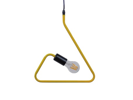 GLOBOSTAR® LIBBY 01097-1 Παιδικό Κρεμαστό Φωτιστικό Οροφής με Ντουί 1 x E27 AC 220-240V IP20 - Κίτρινο - Μ31 x Π31 x Υ16cm