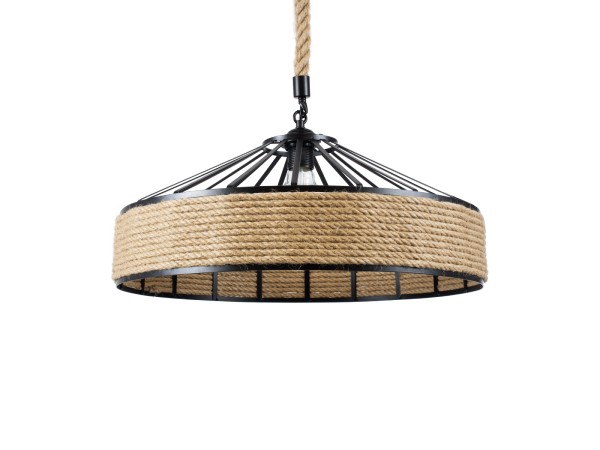 GLOBOSTAR® POLI 01147 Vintage Κρεμαστό Φωτιστικό Οροφής με Ντουί 1 x E27 AC 220-240V IP20 - Μαύρο & Μπεζ - Μ40 x Π40 x Υ32cm GLOBOSTAR® POLI 01147 Vintage Κρεμαστό Φωτιστικό Οροφής με Ντουί 1 x E27 AC 220-240V IP20 - Μαύρο & Μπεζ - Μ40 x Π40 x Υ32cm