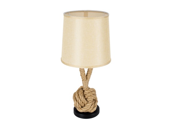 GLOBOSTAR® MONKEYFIST 01162 Vintage Επιτραπέζιο Φωτιστικό Πορτατίφ με Ντουί 1 x E27 AC 220-240V IP20 - Μπεζ - Μ27 x Π27 x Υ58cm