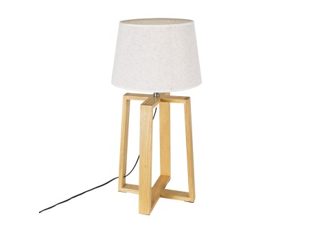 GLOBOSTAR® SQUID 01265 Μοντέρνο Επιτραπέζιο Φωτιστικό Πορτατίφ με Ντουί 1 x E27 AC 220-240V IP20 - Μπεζ - Μ30 x Π30 x Υ63cm