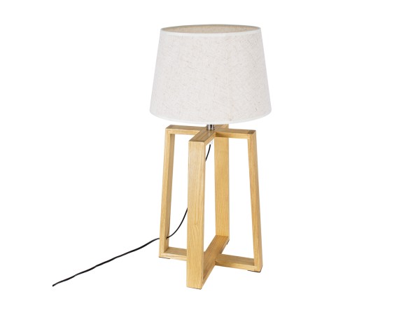 GLOBOSTAR® SQUID 01265 Μοντέρνο Επιτραπέζιο Φωτιστικό Πορτατίφ με Ντουί 1 x E27 AC 220-240V IP20 - Μπεζ - Μ30 x Π30 x Υ63cm