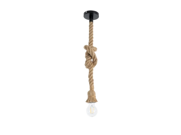GLOBOSTAR® ROPE 01278 Boho Κρεμαστό Φωτιστικό Οροφής με Ντουί 1 x E27 AC 220-240V IP20 - Μπεζ - Μ10 x Π3.5 x Y100cm GLOBOSTAR® ROPE 01278 Boho Κρεμαστό Φωτιστικό Οροφής με Ντουί 1 x E27 AC 220-240V IP20 - Μπεζ - Μ10 x Π3.5 x Y100cm
