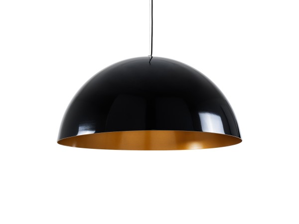 GLOBOSTAR® DIADEMA 01342 Μοντέρνο Κρεμαστό Φωτιστικό Οροφής με Ντουί 1 x E27 AC 220-240V IP20 - Μαύρο & Χρυσό - Μ60 x Π60 x Υ30cm