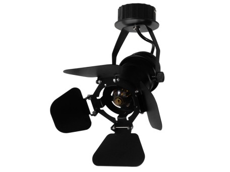 GLOBOSTAR® BROADWAY 01371 Vintage Φωτιστικό Οροφής με Ντουί 1 x E27 AC 220-240V IP20 - Μαύρο - Μ20 x Π20 x Υ27.5cm