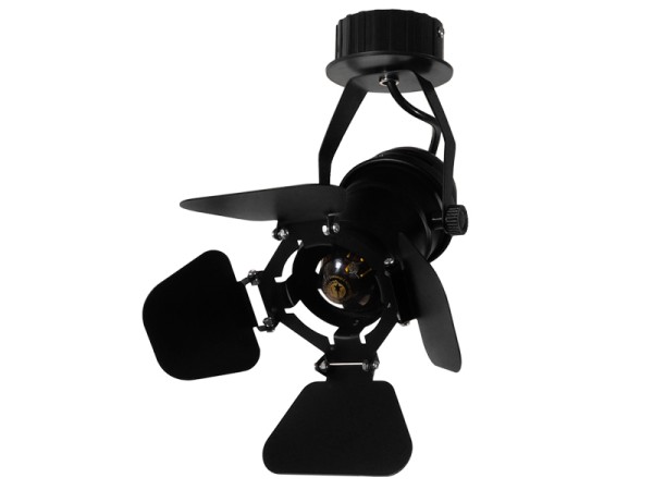 GLOBOSTAR® BROADWAY 01371 Vintage Φωτιστικό Οροφής με Ντουί 1 x E27 AC 220-240V IP20 - Μαύρο - Μ20 x Π20 x Υ27.5cm