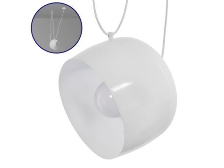 GLOBOSTAR® JASPER 01374 Μοντέρνο Κρεμαστό Φωτιστικό Οροφής με Ντουί 1 x E27 AC 220-240V IP20 - Λευκό - Μ25 x Π25 x Υ22cm