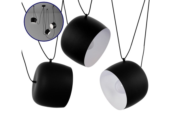 GLOBOSTAR® JASPER 01375 Μοντέρνο Κρεμαστό Φωτιστικό Οροφής με Ντουί 3 x E27 AC 220-240V IP20 - Μαύρο & Λευκό - Μ75 x Π75 x Υ22cm - Σετ 3 Τεμαχίων GLOBOSTAR® JASPER 01375 Μοντέρνο Κρεμαστό Φωτιστικό Οροφής με Ντουί 3 x E27 AC 220-240V IP20 - Μαύρο & Λευκό - Μ75 x Π75 x Υ22cm - Σετ 3 Τεμαχίων
