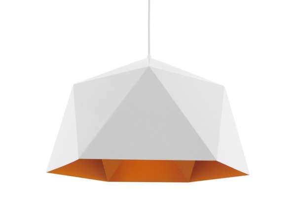 GLOBOSTAR® HEXAGON 01378 Μοντέρνο Κρεμαστό Φωτιστικό Οροφής με Ντουί 1 x E27 AC 220-240V IP20 - Λευκό & Χρυσό - Μ46 x Π46 x Y25cm GLOBOSTAR® HEXAGON 01378 Μοντέρνο Κρεμαστό Φωτιστικό Οροφής με Ντουί 1 x E27 AC 220-240V IP20 - Λευκό & Χρυσό - Μ46 x Π46 x Y25cm