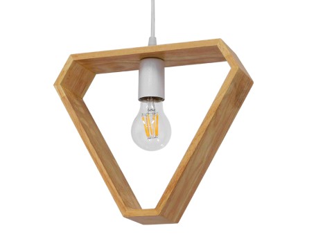 GLOBOSTAR® ELISE 01430 Μοντέρνο Κρεμαστό Φωτιστικό Οροφής με Ντουί 1 x E27 AC 220-240V IP20 - Μπεζ & Λευκό - Μ29 x Π8 x Υ28cm