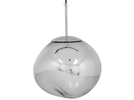GLOBOSTAR® DIXAR 01464 Μοντέρνο Κρεμαστό Φωτιστικό Οροφής με Ντουί 1 x E27 AC 220-240V IP20 -Ασημί - Μ36 x Π36 x Υ45cm