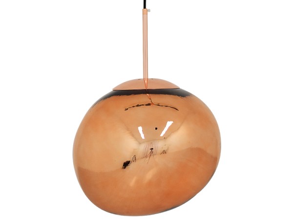 GLOBOSTAR® DIXAR 01465 Μοντέρνο Κρεμαστό Φωτιστικό Οροφής με Ντουί 1 x E27 AC 220-240V IP20 - Χάλκινο - Μ36 x Π36 x Υ45cm