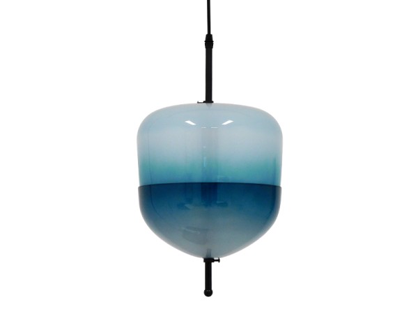 GLOBOSTAR® TEARDROP 01503 Μοντέρνο Κρεμαστό Φωτιστικό Οροφής με Ντουί 3 x G4 AC 220-240V IP20 - Τιρκουάζ - Μ24 x Π24 x Υ45cm